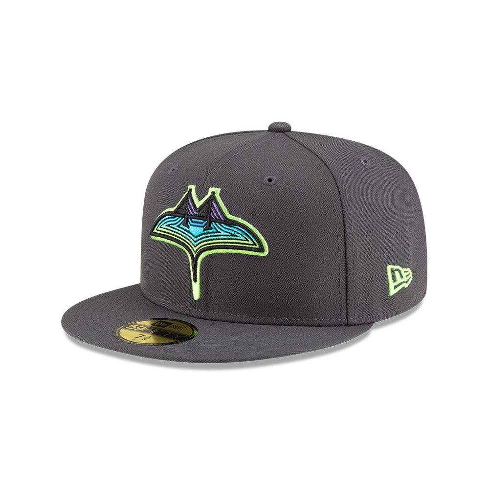 Rays New Era Graphite City Connect Skyray Tampa Bay 59Fifty Fitted Hat - The Bay Republic | Team Store of the Tampa Bay Rays & Rowdies