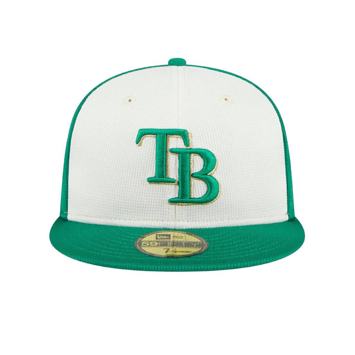 Rays New Era Green White 2024 St. Patrick's Day On-Field 59Fifty Fitted Hat - The Bay Republic | Team Store of the Tampa Bay Rays & Rowdies