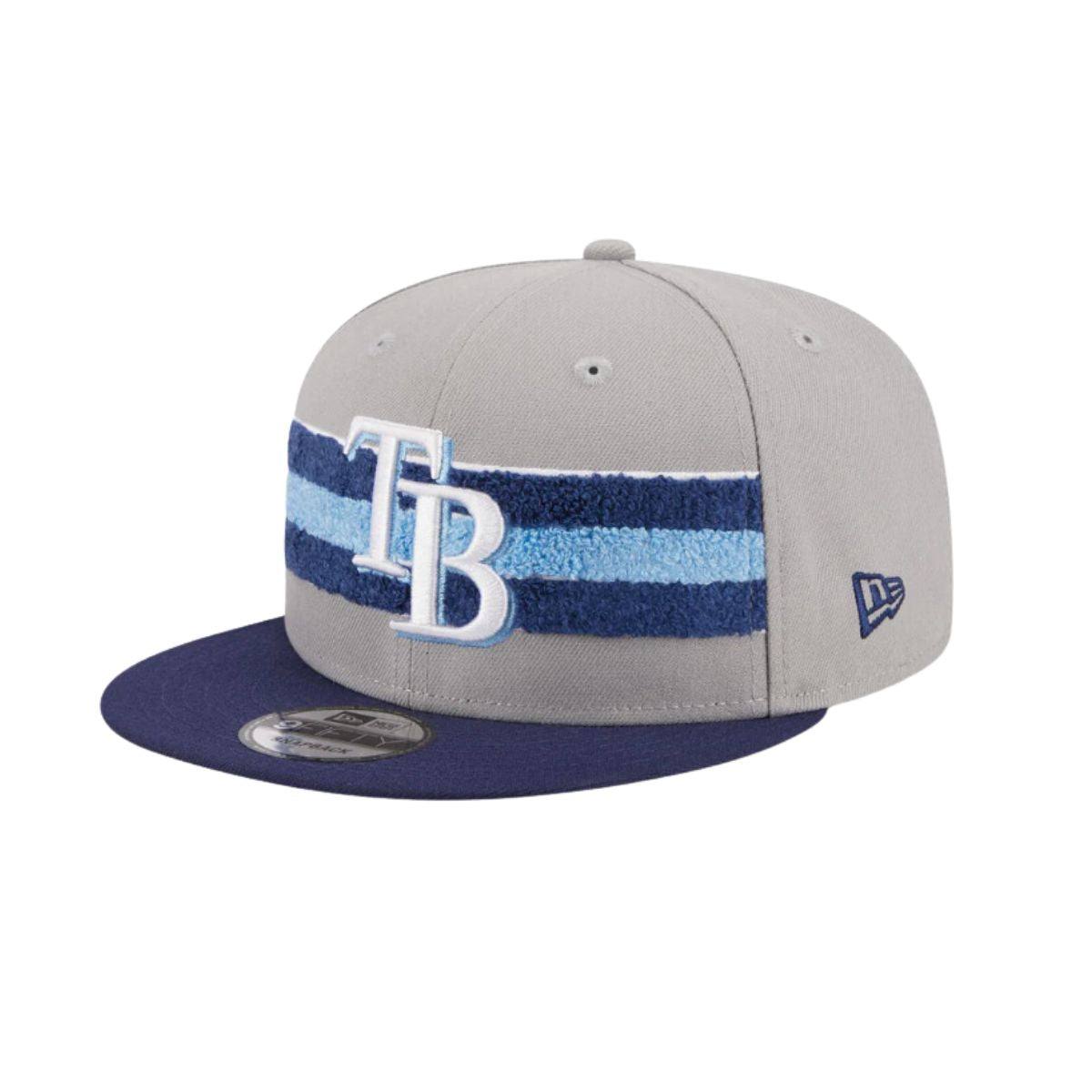 Rays New Era Grey & Navy Band 9Fifty Snapback Hat | The Bay Republic
