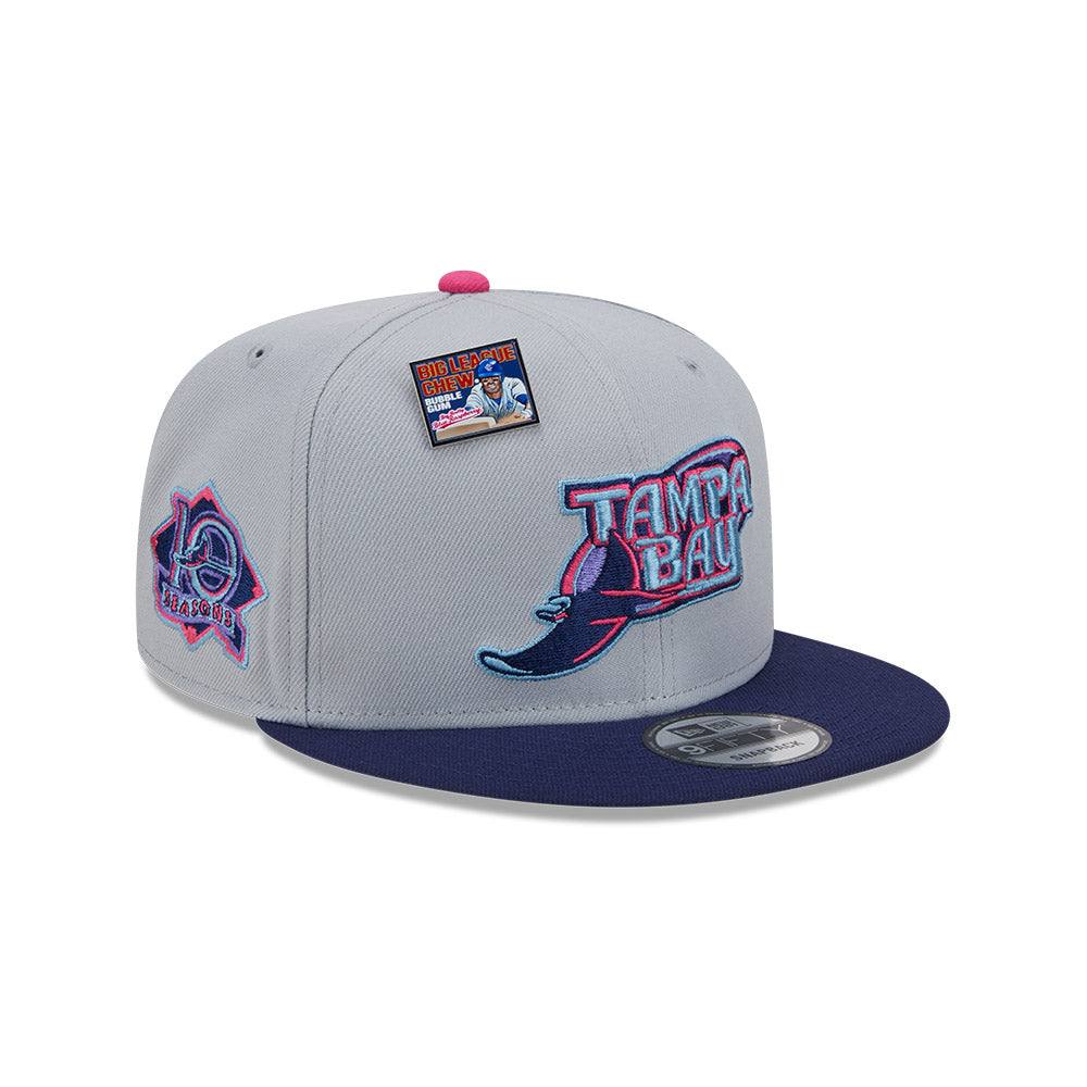 Rays New Era Grey Navy Big League Chew Blue Raspberry Coop 9Fifty Snapback Hat - The Bay Republic | Team Store of the Tampa Bay Rays & Rowdies