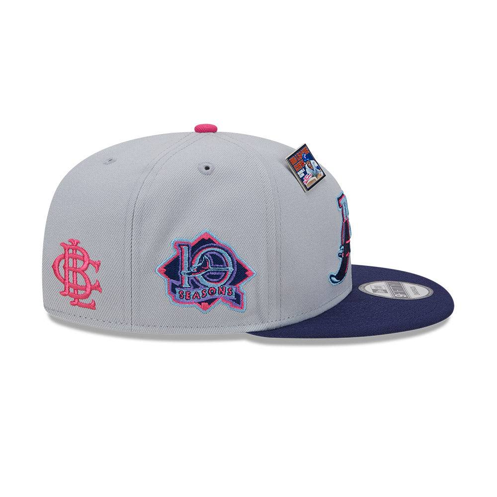 Rays New Era Grey Navy Big League Chew Blue Raspberry Coop 9Fifty Snapback Hat - The Bay Republic | Team Store of the Tampa Bay Rays & Rowdies