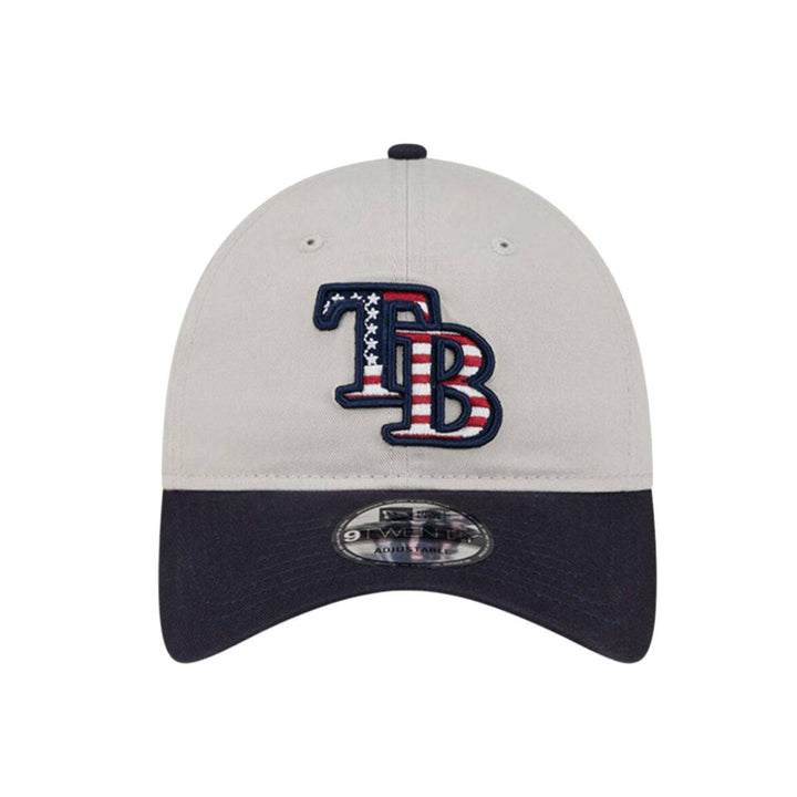 Rays New Era Khaki Navy TB 2024 July Fourth 9Twenty Adjustable Hat - The Bay Republic | Team Store of the Tampa Bay Rays & Rowdies