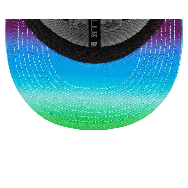 Rays New Era Lime Green Purple Two Tone City Connect Skyway Tampa Bay Flames 59Fifty Fitted Hat - The Bay Republic | Team Store of the Tampa Bay Rays & Rowdies