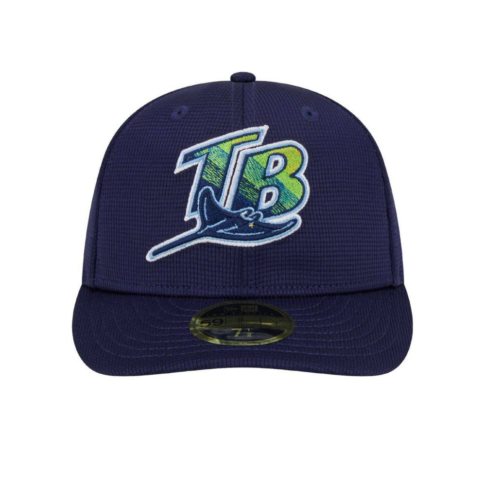 Rays New Era Navy 2024 Batting Practice On-Field Low Profile 59Fifty Fitted Hat - The Bay Republic | Team Store of the Tampa Bay Rays & Rowdies
