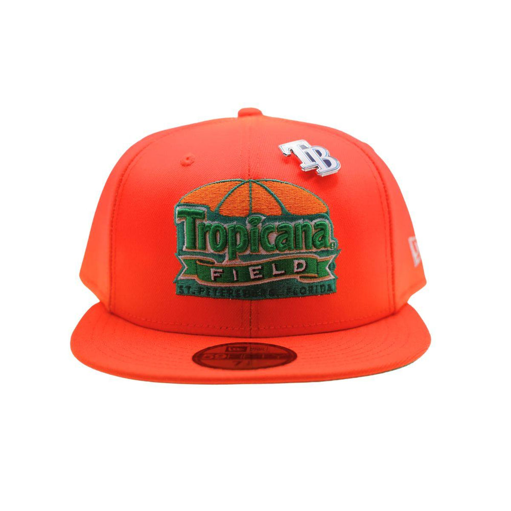 Rays New Era Orange Tropicana Field Dome 59Fifty Fitted Hat - The Bay Republic | Team Store of the Tampa Bay Rays & Rowdies