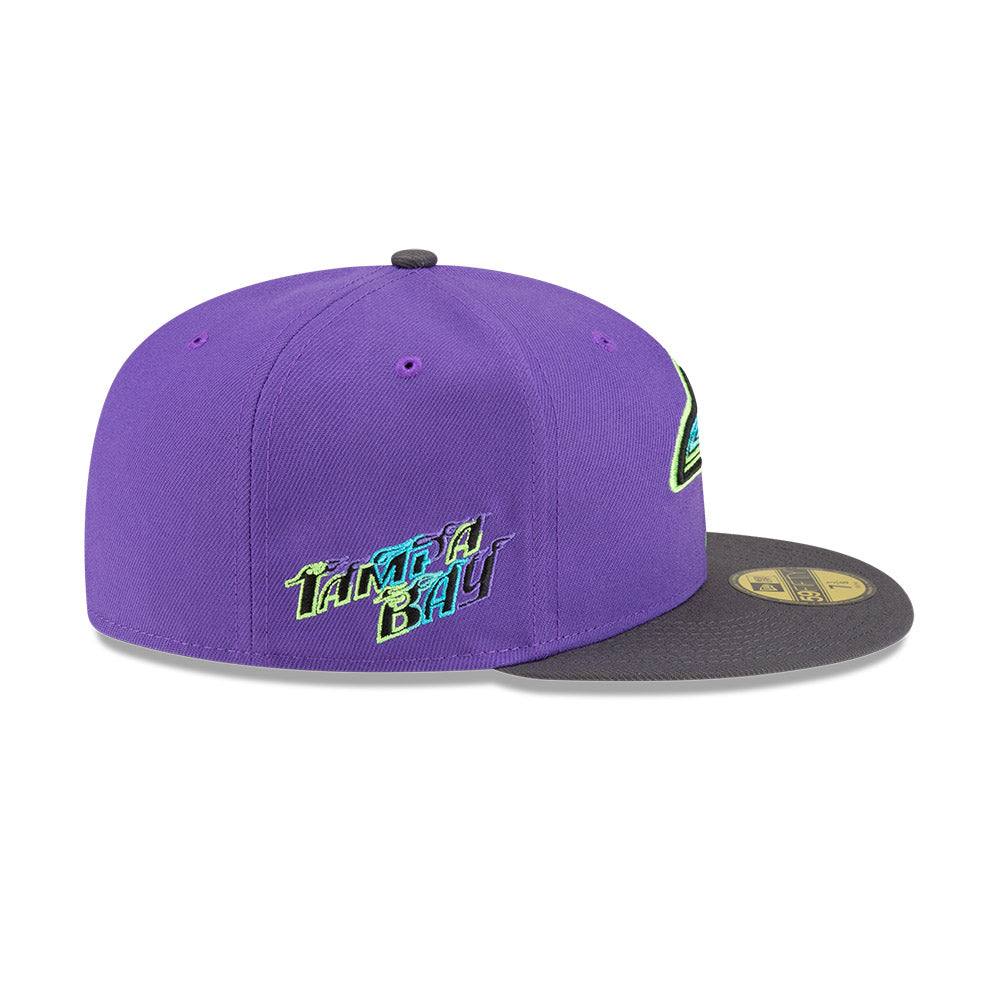 Rays New Era Purple Grey City Connect Skyray Tampa Flames 59Fifty Fitted Hat - The Bay Republic | Team Store of the Tampa Bay Rays & Rowdies