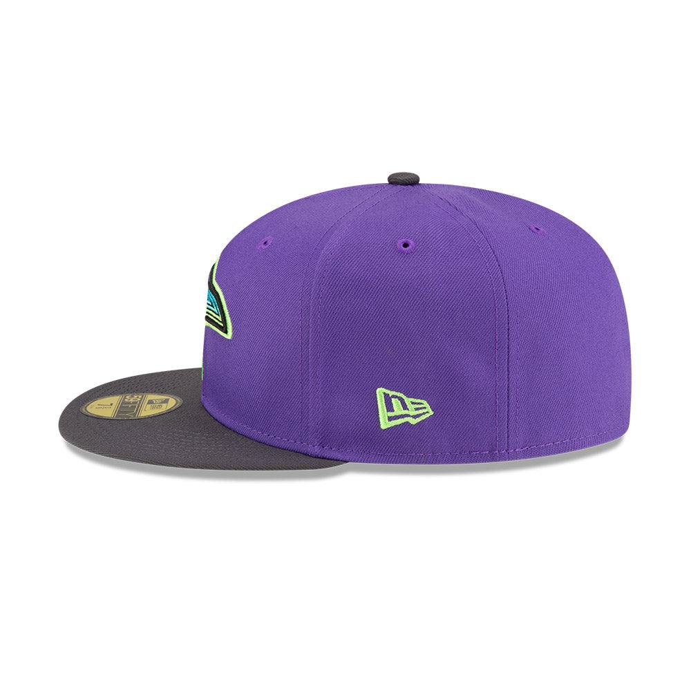 Rays New Era Purple Grey City Connect Skyray Tampa Flames 59Fifty Fitted Hat - The Bay Republic | Team Store of the Tampa Bay Rays & Rowdies