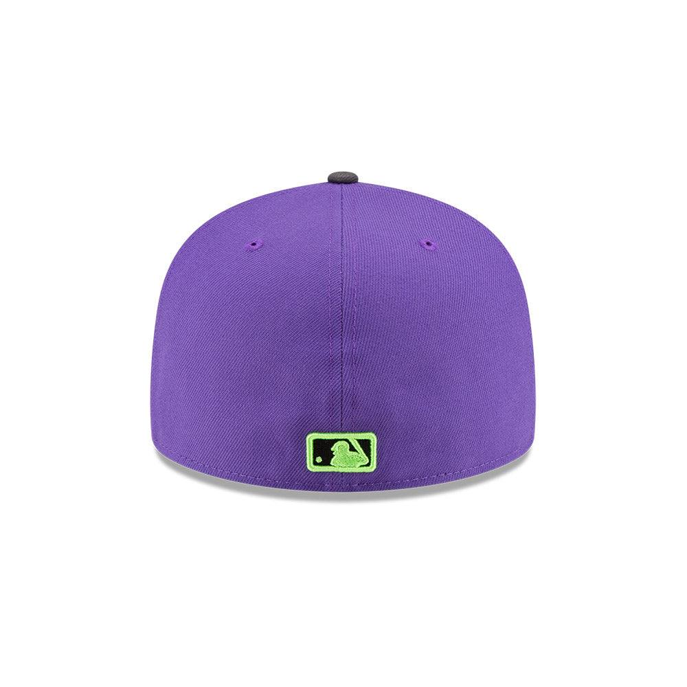 Rays New Era Purple Grey City Connect Skyray Tampa Flames 59Fifty Fitted Hat - The Bay Republic | Team Store of the Tampa Bay Rays & Rowdies