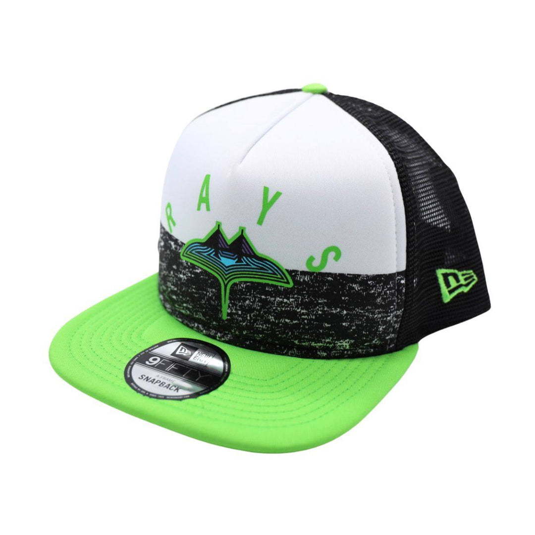 Rays New Era White Black Lime Green Skyway City Connect 9Fifty Snapback Hat - The Bay Republic | Team Store of the Tampa Bay Rays & Rowdies