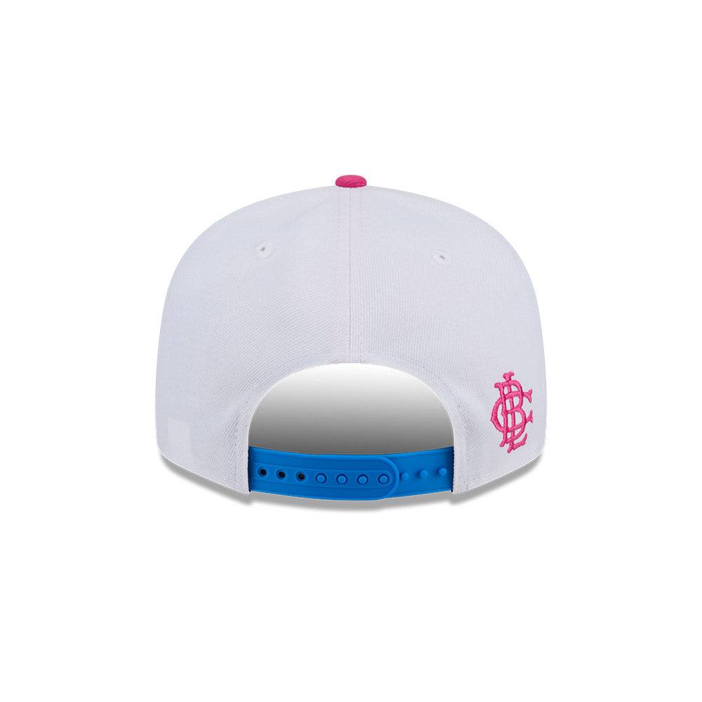 Rays New Era White Blue Big League Chew Cotton Candy 9Fifty Snapback Hat - The Bay Republic | Team Store of the Tampa Bay Rays & Rowdies