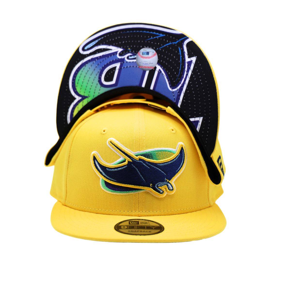 Tampa Bay Rays New Era Yellow Devil Rays Alt 9Fifty Snapback Hat The Bay Republic