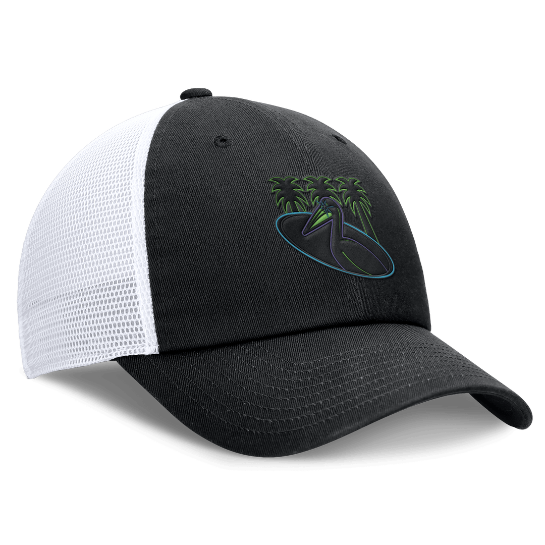 Rays Nike Black White City Connect Pelican Palms Club Cap Adjustable Hat - The Bay Republic | Team Store of the Tampa Bay Rays & Rowdies