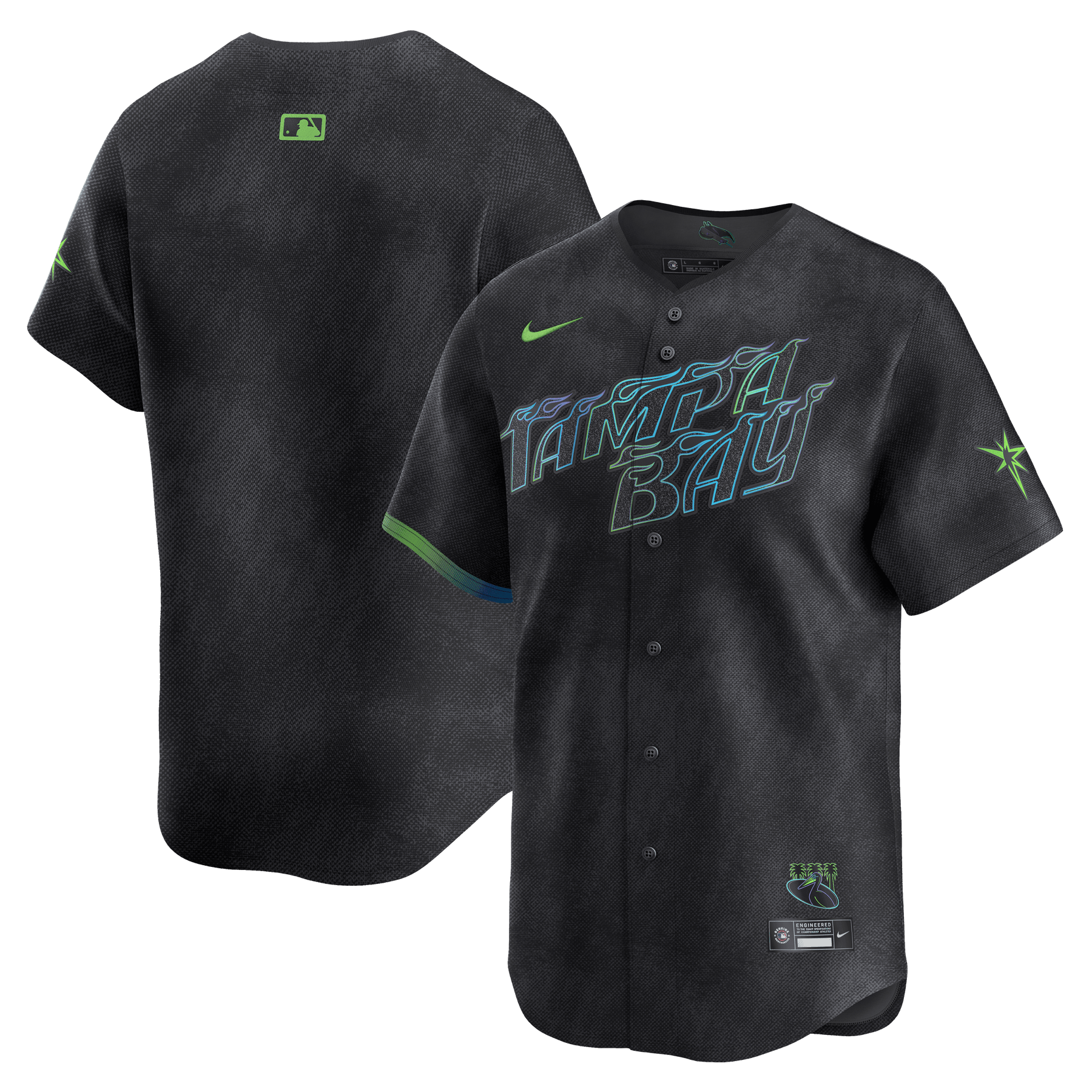 Tampa Bay Rays Nike Charcoal Grey City Connect Limited Replica Jersey ...