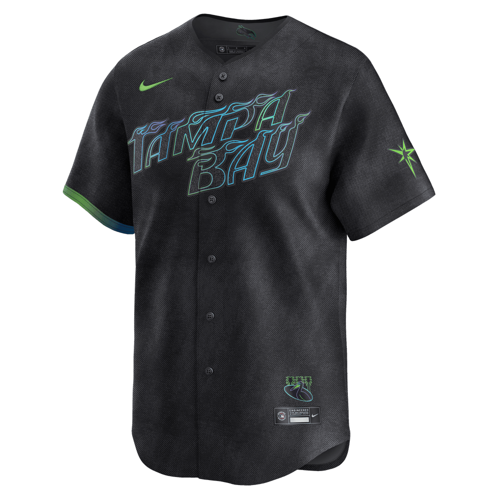 Rays Nike Charcoal Grey City Connect Limited Replica Jersey - The Bay Republic | Team Store of the Tampa Bay Rays & Rowdies
