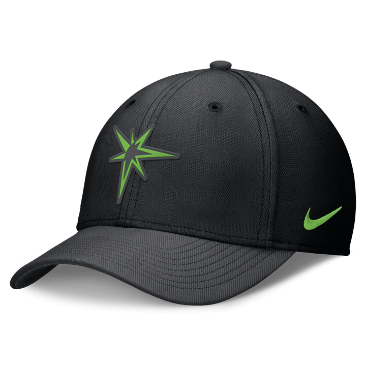 Rays Nike Grey City Connect Green Burst Rise Cap Flex Fit Hat - The Bay Republic | Team Store of the Tampa Bay Rays & Rowdies