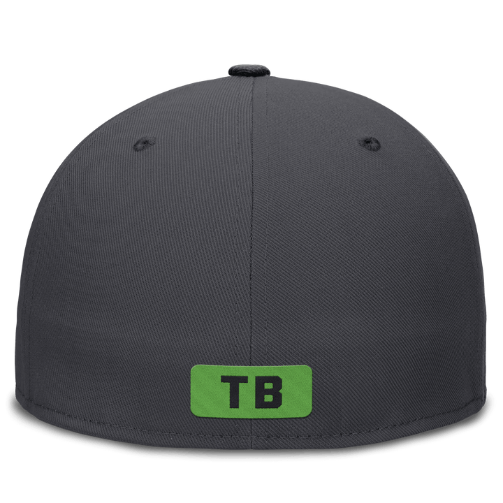 Rays Nike Grey City Connect Tampa Bay Flames Fitted Pro Cap Hat - The Bay Republic | Team Store of the Tampa Bay Rays & Rowdies
