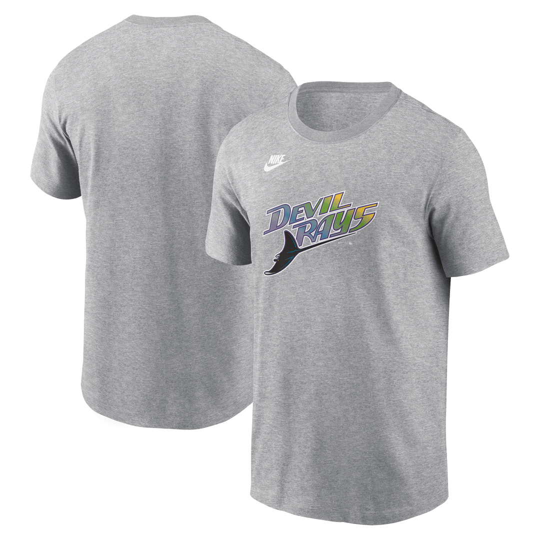 Rays Nike Grey Devil Rays Wordmark T-Shirt - The Bay Republic | Team Store of the Tampa Bay Rays & Rowdies