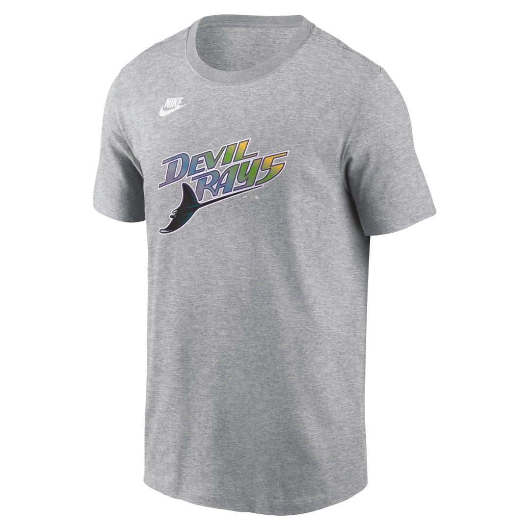 Rays Nike Grey Devil Rays Wordmark T-Shirt - The Bay Republic | Team Store of the Tampa Bay Rays & Rowdies