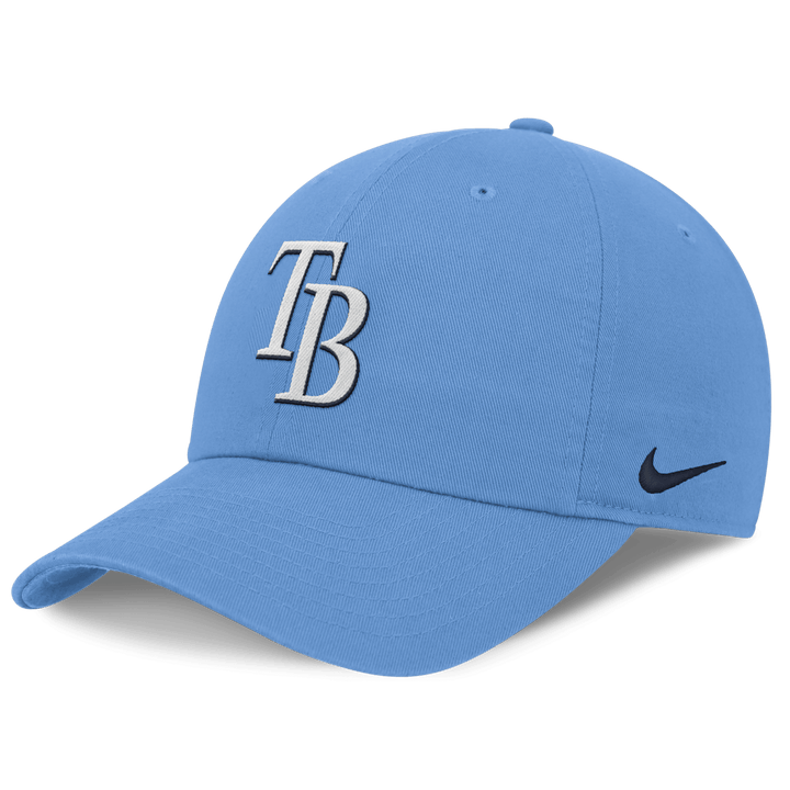 Rays Nike Light Blue TB Club Cap Adjustable Hat - The Bay Republic | Team Store of the Tampa Bay Rays & Rowdies