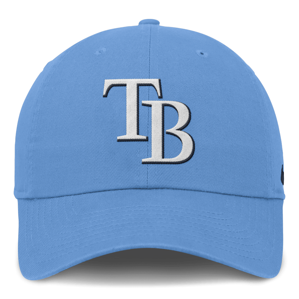 Rays Nike Light Blue TB Club Cap Adjustable Hat - The Bay Republic | Team Store of the Tampa Bay Rays & Rowdies