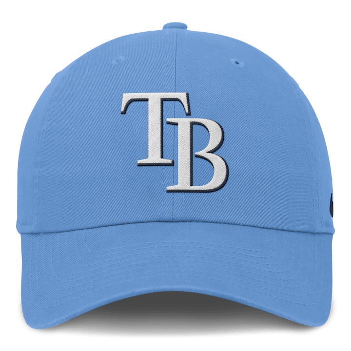 Rays Nike Light Blue TB Club Cap Adjustable Hat - The Bay Republic | Team Store of the Tampa Bay Rays & Rowdies