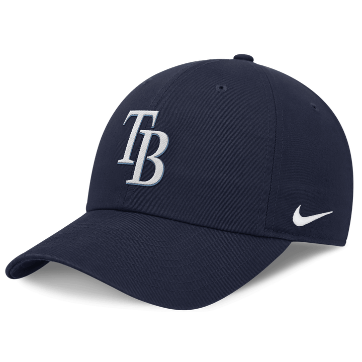 Rays Nike Navy Blue TB Club Cap Adjustable Hat - The Bay Republic | Team Store of the Tampa Bay Rays & Rowdies