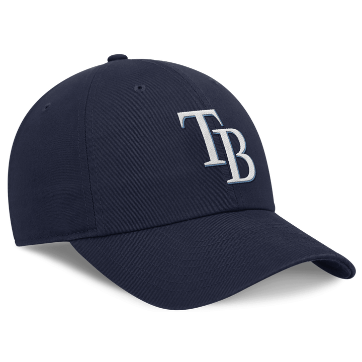 Rays Nike Navy Blue TB Club Cap Adjustable Hat - The Bay Republic | Team Store of the Tampa Bay Rays & Rowdies