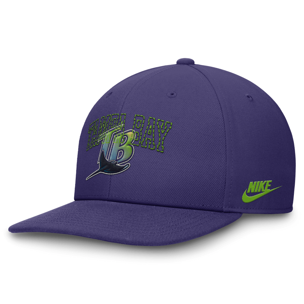 Rays Nike Purple Devil Rays Coop Stitched Pro Cap Snapback Hat The Bay Republic
