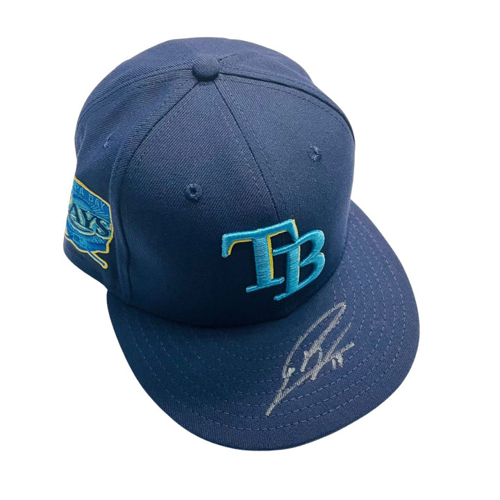 Rays Isaac Paredes Game Used Authentic Autographed Father’s Day Hat