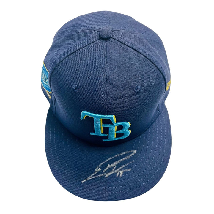 Rays Isaac Paredes Game Used Authentic Autographed Father’s Day Hat