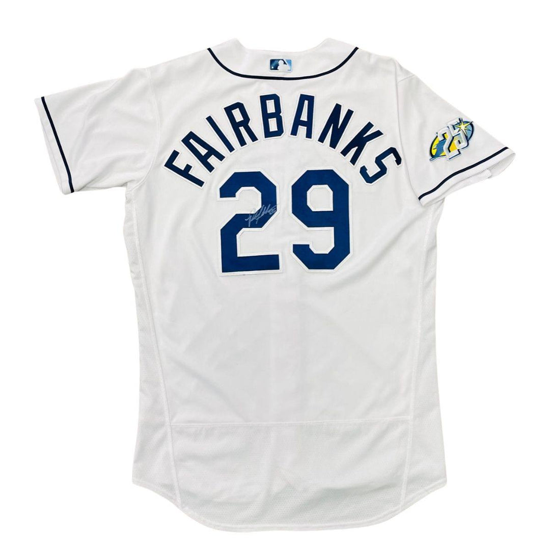 Rays Pete Fairbanks Team Issued Authentic Autographed White Jersey - The Bay Republic | Team Store of the Tampa Bay Rays & Rowdies