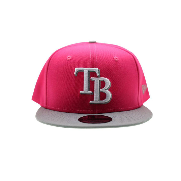 RAYS PINK GREY TWO TONE TB 9FIFTY NEW ERA SNAPBACK HAT - The Bay Republic | Team Store of the Tampa Bay Rays & Rowdies