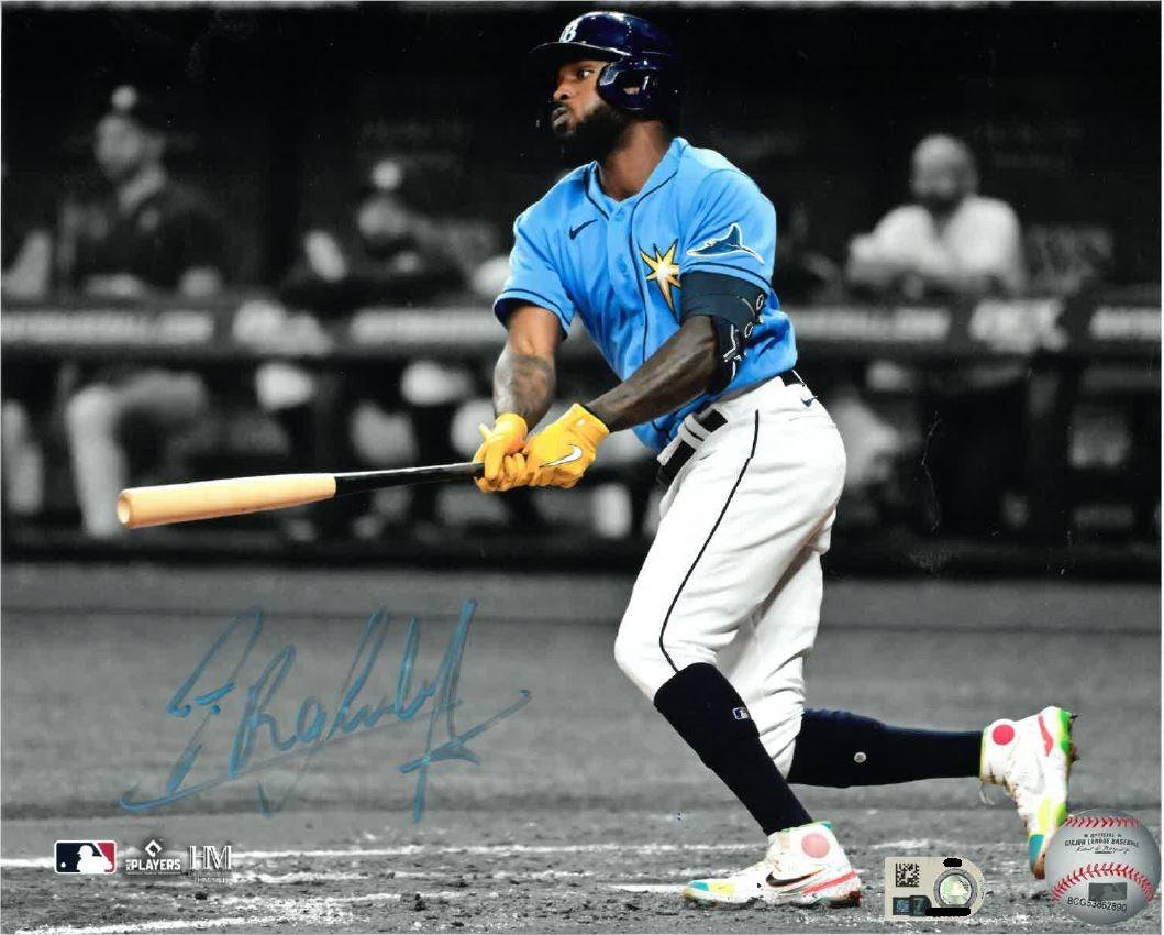 RAYS RANDY AROZARENA AUTOGRAPHED COLOR POP PHOTO - The Bay Republic | Team Store of the Tampa Bay Rays & Rowdies