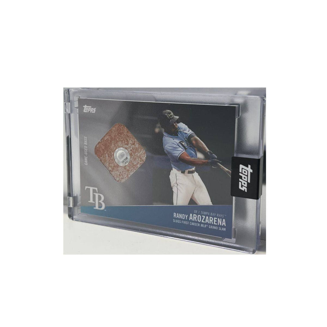 RAYS RANDY AROZARENA TOPPS BASEBALL RELIC CARD - The Bay Republic | Team Store of the Tampa Bay Rays & Rowdies