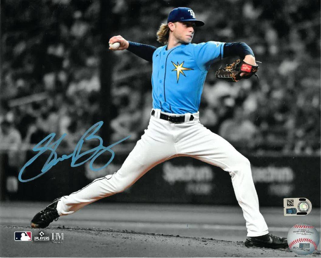 RAYS SHANE BAZ AUTOGRAPHED COLOR POP PHOTO - The Bay Republic | Team Store of the Tampa Bay Rays & Rowdies