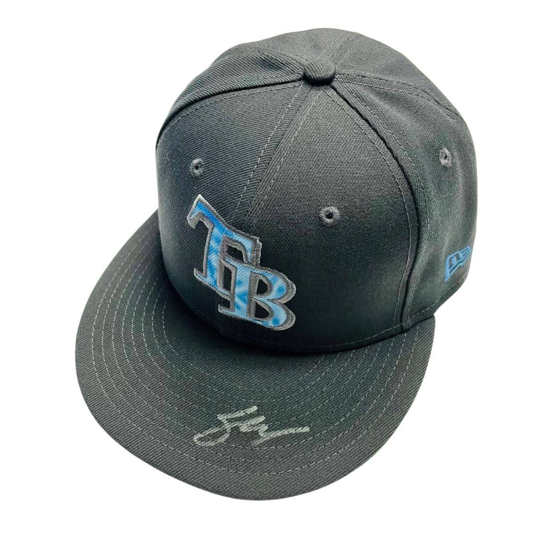 RAYS SHANE MCCLANAHAN GAME-USED AUTHENTIC AUTOGRAPHED FATHER'S DAY HAT - The Bay Republic | Team Store of the Tampa Bay Rays & Rowdies