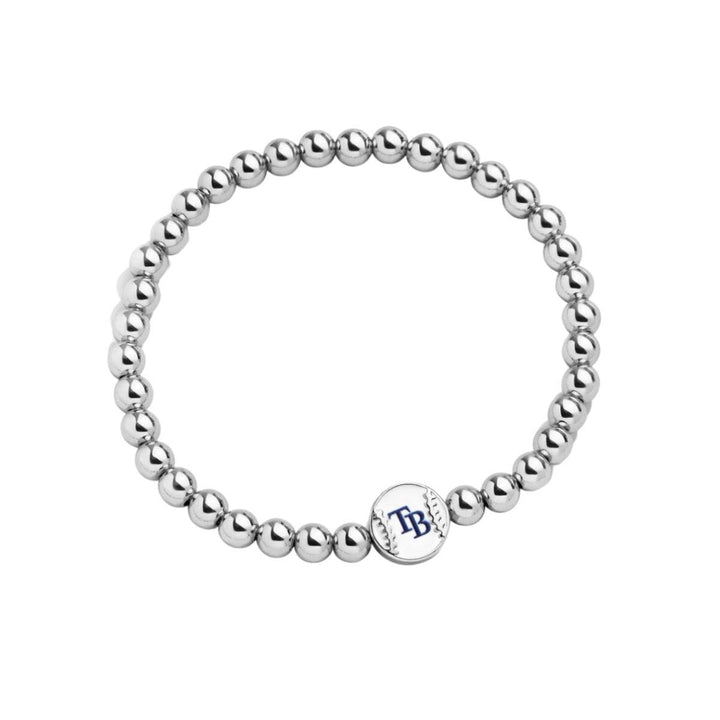 RAYS SILVER TB LOGO BAUBLEBAR PISA BRACELET - The Bay Republic | Team Store of the Tampa Bay Rays & Rowdies