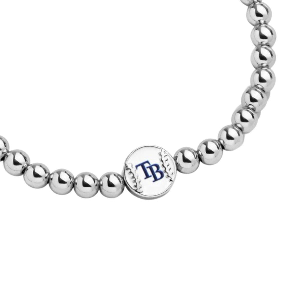 RAYS SILVER TB LOGO BAUBLEBAR PISA BRACELET - The Bay Republic | Team Store of the Tampa Bay Rays & Rowdies