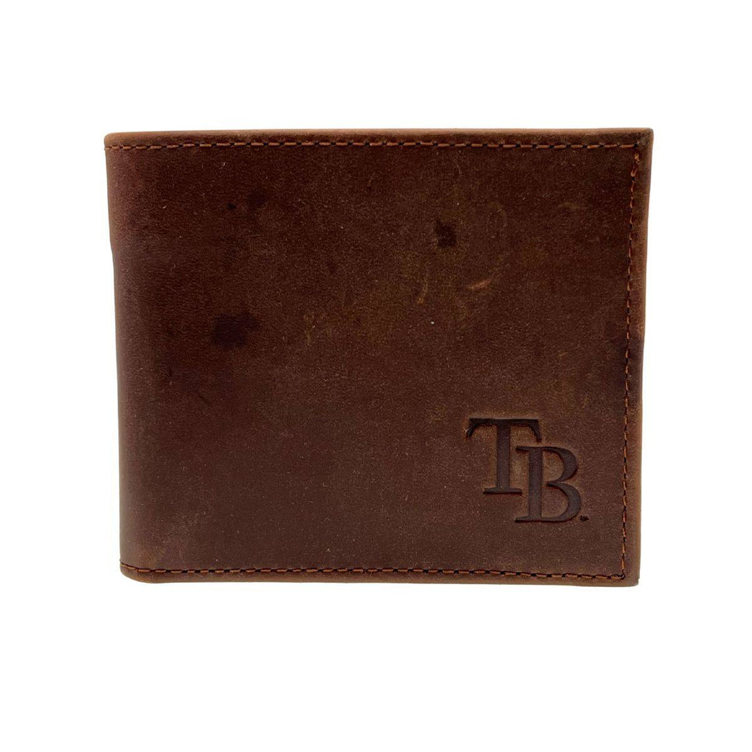 RAYS TB BASEBALL GLOVE LEATHER WALLET - The Bay Republic | Team Store of the Tampa Bay Rays & Rowdies