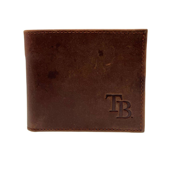 RAYS TB BASEBALL GLOVE LEATHER WALLET - The Bay Republic | Team Store of the Tampa Bay Rays & Rowdies