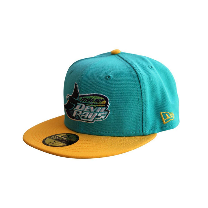 RAYS TEAL GOLD DEVIL RAYS 59FIFTY NEW ERA FITTED HAT - The Bay Republic | Team Store of the Tampa Bay Rays & Rowdies