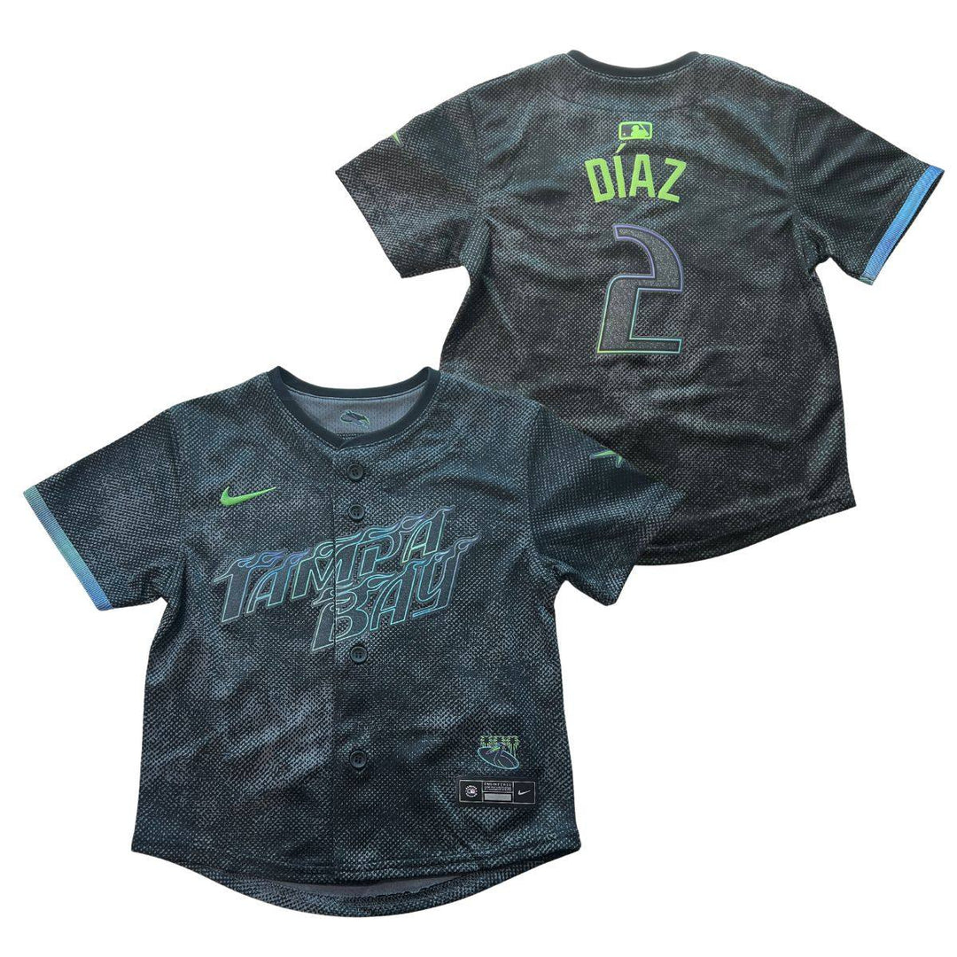 Rays Toddler Nike Charcoal Grey City Connect Yandy Diaz Limited Replica Jersey - The Bay Republic | Team Store of the Tampa Bay Rays & Rowdies
