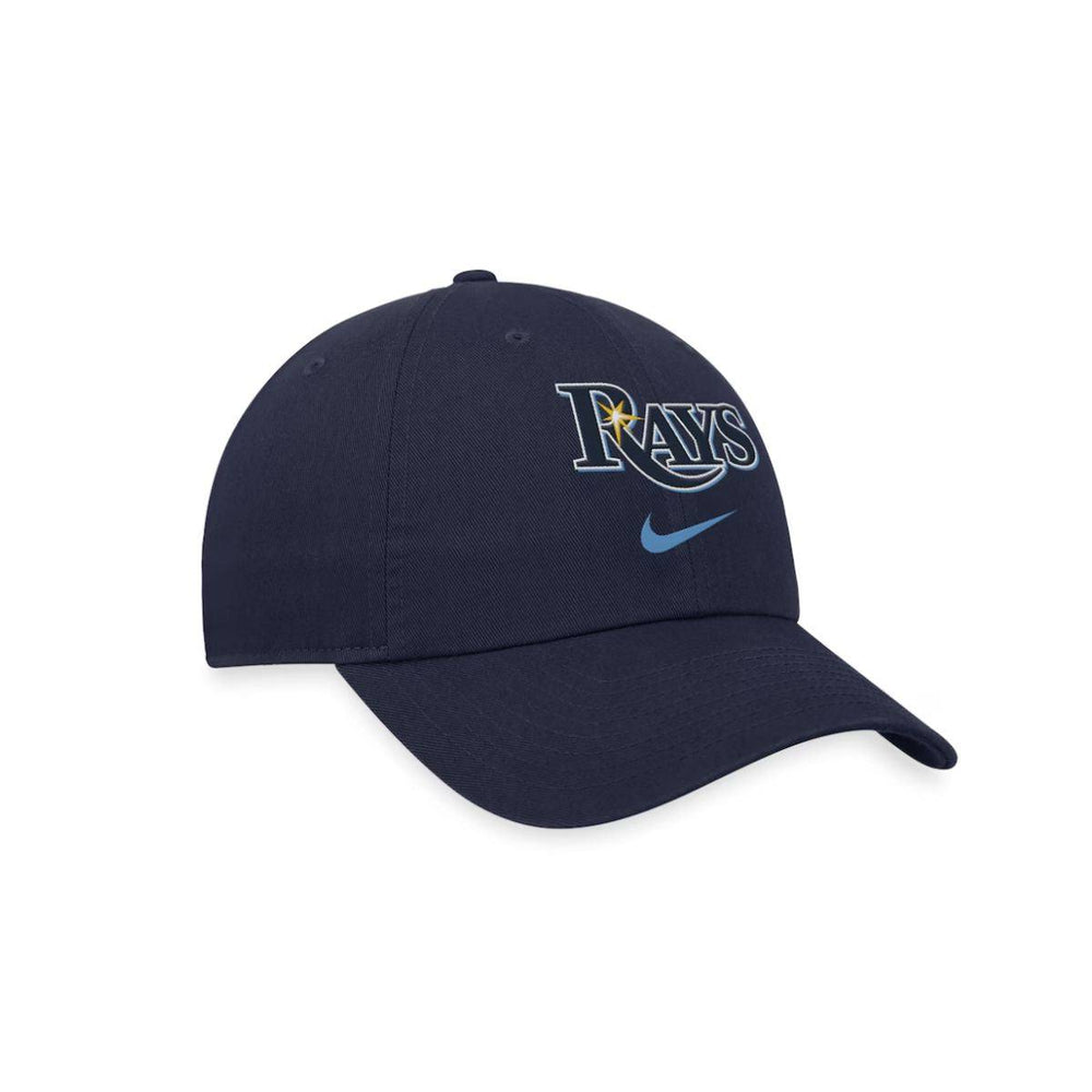 RAYS UNISEX NAVY NIKE WORDMARK ADJUSTABLE CAP - The Bay Republic | Team Store of the Tampa Bay Rays & Rowdies