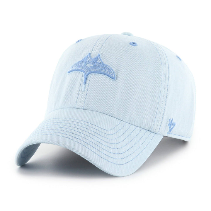 Rays Women's '47 Brand Light Blue Haze City Connect Skyray Clean Up Adjustable Hat - The Bay Republic | Team Store of the Tampa Bay Rays & Rowdies