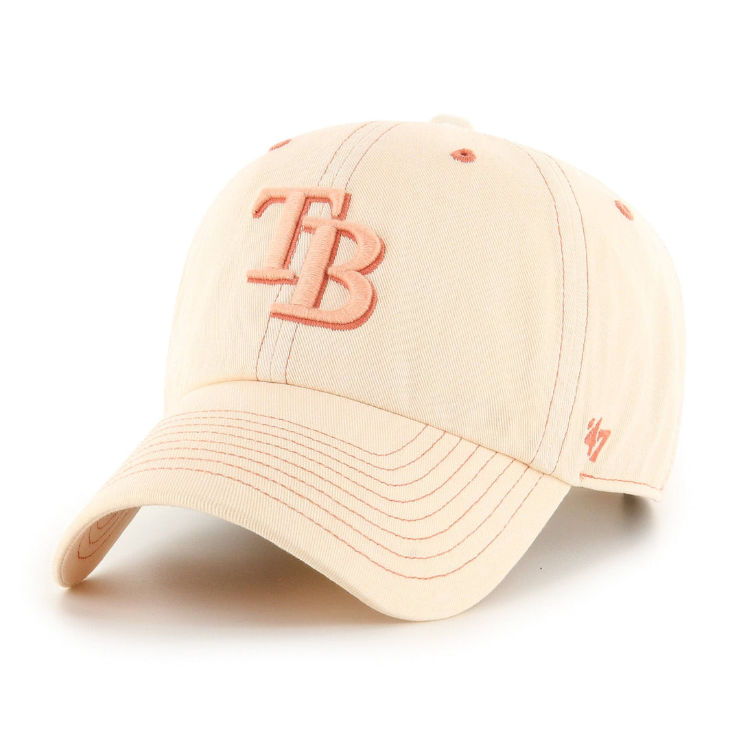 Rays Women's '47 Brand Light Orange TB Haze Clean Up Adjustable Hat - The Bay Republic | Team Store of the Tampa Bay Rays & Rowdies