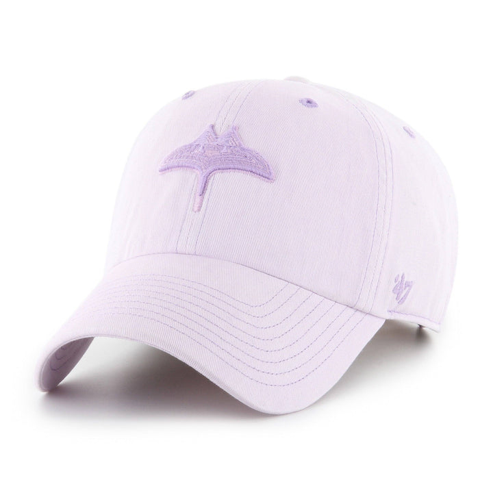 Rays Women's '47 Brand Light Purple Haze City Connect Skyray Clean Up Adjustable Hat - The Bay Republic | Team Store of the Tampa Bay Rays & Rowdies