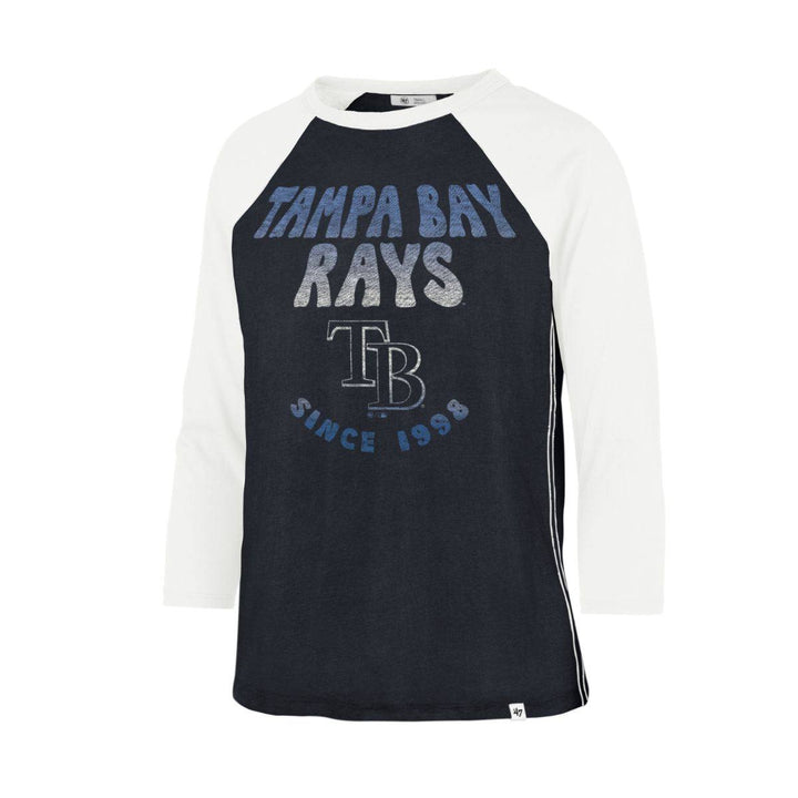 Rays Women's 47 Brand Navy and White Since 1998 Raglan T-Shirt - The Bay Republic | Team Store of the Tampa Bay Rays & Rowdies