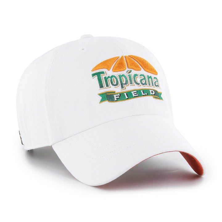 Rays Women's '47 Brand White Tropicana Field Clean Up Adjustable Hat - The Bay Republic | Team Store of the Tampa Bay Rays & Rowdies