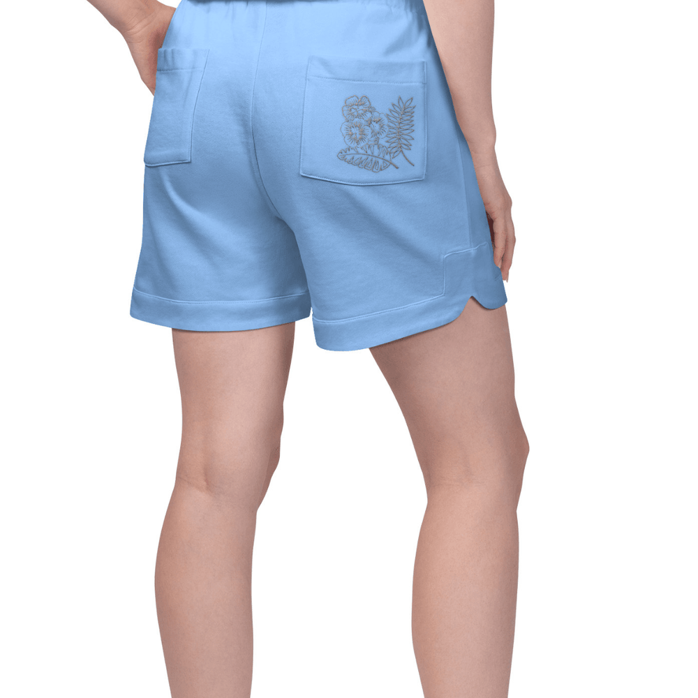 Rays Women's Margaritaville Blue Embroidered Shorts - The Bay Republic | Team Store of the Tampa Bay Rays & Rowdies