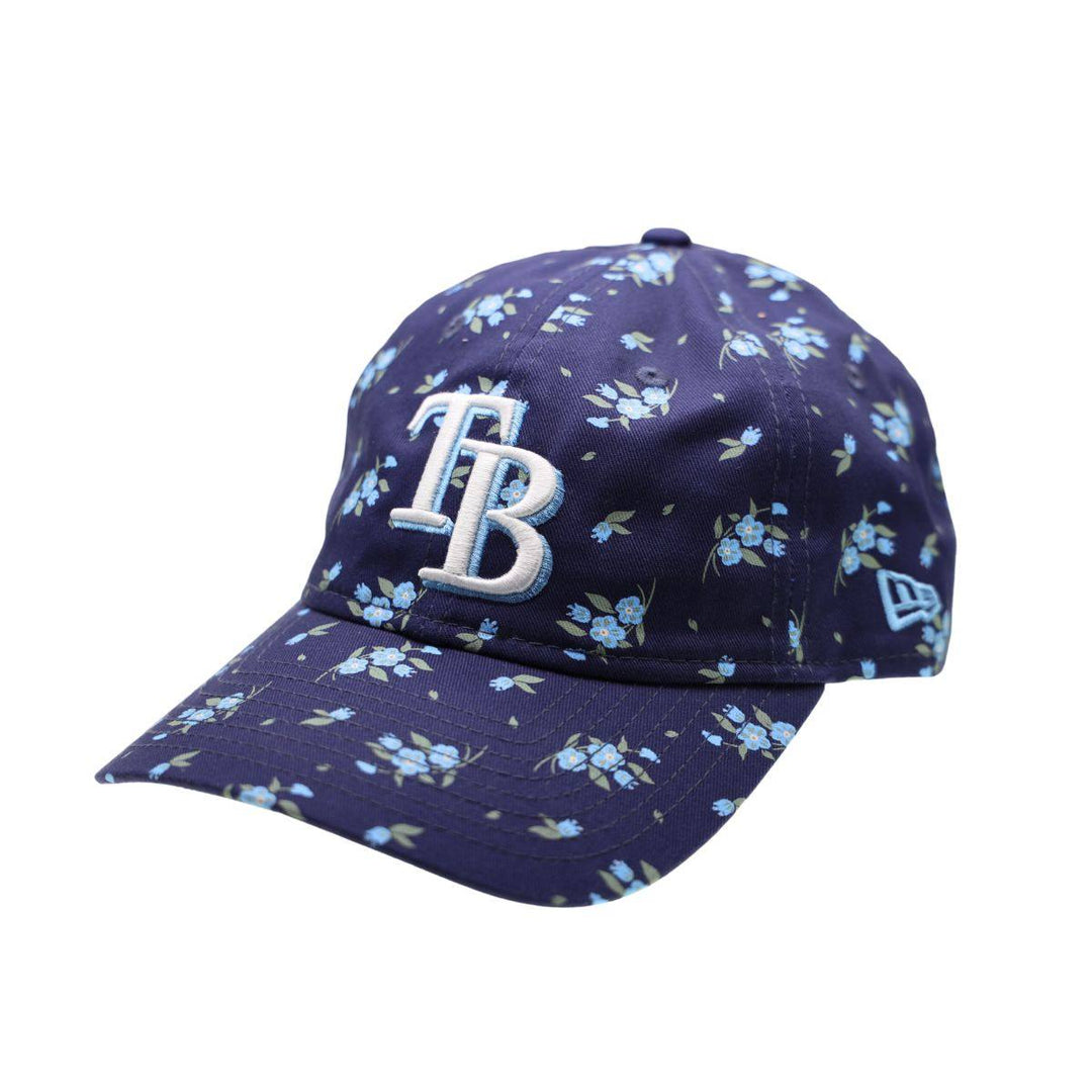 RAYS WOMEN'S NAVY FLORAL BLOOM TB NEW ERA 9TWENTY ADJUSTABLE HAT - The Bay Republic | Team Store of the Tampa Bay Rays & Rowdies
